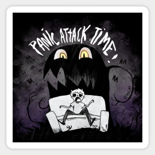 Panic attack time - dark version Magnet